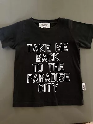 Buy Toddler Guns & Roses Paradise City Black T-Shirt - 2 Years - Boys Girls Unisex • 2.50£