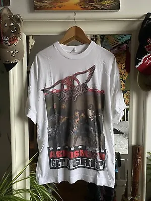 Buy Aerosmith Original VIntage 1993 Get A Grip EU Tour T-shirt Concert Gig • 138£