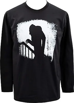 Buy Mens Black Long Sleeve Top Nosferatu Horror Cult Classic B-movie Vampire S-5xl • 22.95£