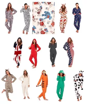 Buy Womens Unicorn All In One 3D Fleece Pyjamas Girls Novelty Dress Up Pajama Gift • 9.95£