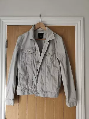 Buy Mens Grey Denim Jacket Size Small  • 10£