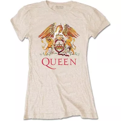 Buy Ladies Sand Queen Crest Freddie Mercury Official Tee T-Shirt Womens Girls • 15.99£