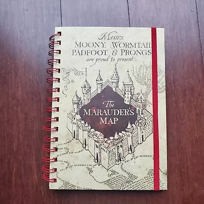 Buy Harry Potter Wire Bound Notebook Messrs Marauder's Map Pyramid Official Merch • 9.64£