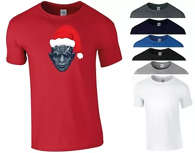 Buy Game Of Thrones T Shirt Santa Night King Jon Snow Wolf GOT Xmas Gift Men Tee Top • 8.99£