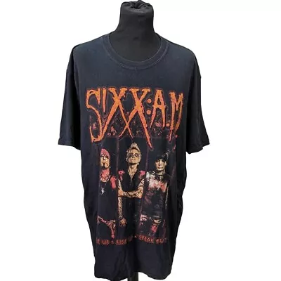 Buy Gildan Sixx AM Prayers For The Damned World Tour 2016 T-Shirt Approx Extra Large • 12£