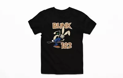 Buy Blink 182 Bunny Graphic Music Band Short Sleeve Black T-Shirt Size Large • 11.99£