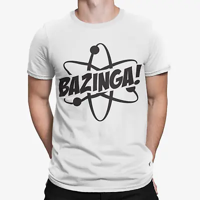 Buy Bazinga Atom T-Shirt - Retro - Big Bang Theory - TV -Film - Comedy - Sheldon • 8.39£