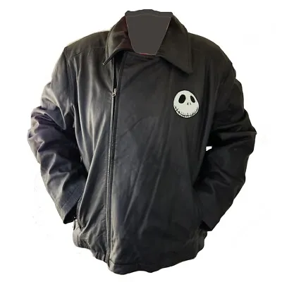 Buy 2000 Disney Nightmare Before Christmas Jack Skellington Leather Jacket NWT XXL • 480.35£