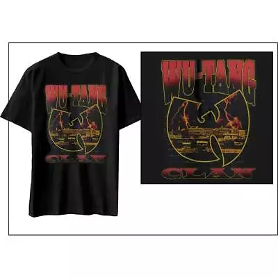 Buy WU-TANG CLAN -  Official Unisex T- Shirt -  Lightning Infill W  -  Black Cotton • 16.99£