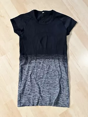 Buy Lululemon Swiftly Tech Short Sleeved Shirt Athletic Gray Black Ombré - 4 • 10.44£