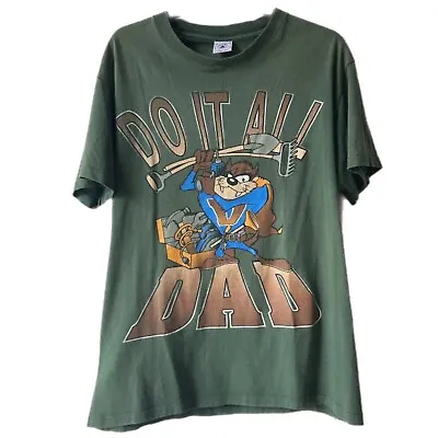 Buy 90’s Single Stitch “Do It All Dad” Looney Tunes Taz T-shirt Vintage USA Tee VGC • 24.99£