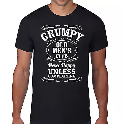Buy Grumpy Old Men's Club T-Shirt  Dad Grandad Fathers Joke Mens Tee • 9.99£