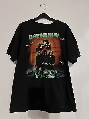 Buy Green Day 2009 21st Century Breakdown Rock Tees Vintage Rare Tour T-shirt Large • 30£