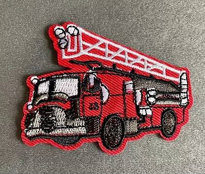Buy FIRE ENGINE IRON ON / SEW ON EMBROIDERED PATCH For T-shirt Jeans Bag DIY • 2.60£