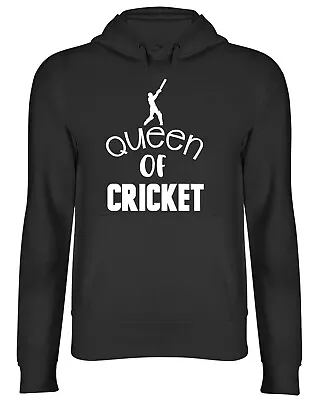 Buy Queen Of Cricket Mens Womens Hooded Top Hoodie • 17.99£
