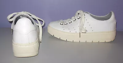 Buy Rag & Bone Linden White Leather Platform Sneakers Women's Size 36 Euro 6 US • 62.69£