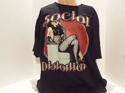 Buy Social Distortion Sexy Lingerie Pin-up Girl T-shirt(2xl)black-mike Ness- Rare • 19.90£
