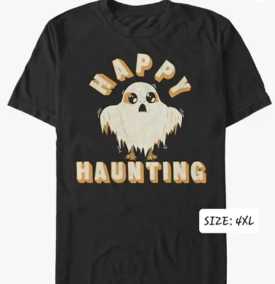 Buy 4XL - STAR WARS - Ghost PORG - Happy Halloween - Big & Tall Men's Black T-Shirt • 20.79£