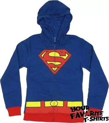 Buy Superman Supergirl Symbol Costume DC Comics Junior Zip Up Hoodie • 28.37£