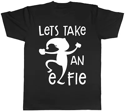 Buy Lets Take An Elfie Selfie Christmas Xmas Mens Funny Short Sleeve T-shirt • 8.99£