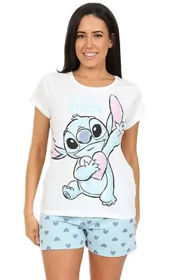 Buy Disney Lilo And Stitch We Love Stitch  Short Ladies Pyjamas • 17.99£