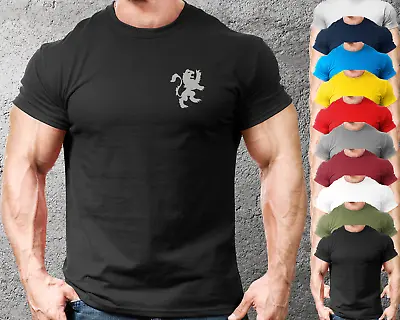 Buy Medieval Lion LB Gym Fit T Shirt Training Top Semi-Fitted Mens Clothing • 8.99£