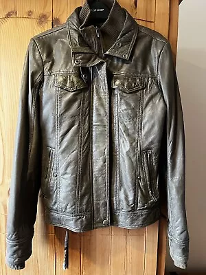 Buy Green Leather HidePark Jacket Size S • 24.99£
