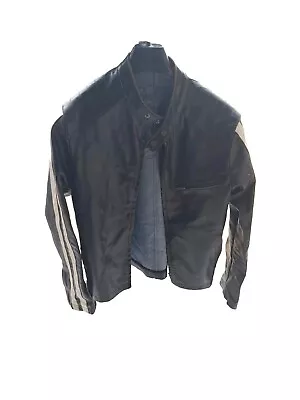 Buy Jack & Jones Black Leather Style Jacket- Size Medium.  • 20£