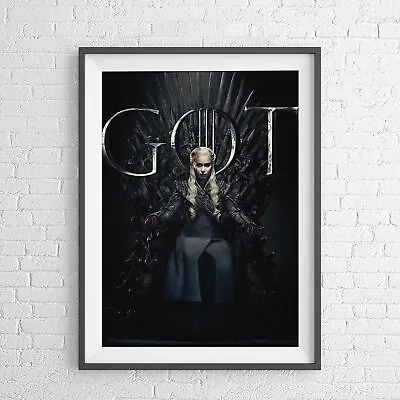 Buy GAME OF THRONES DAENERYS IRON THRONE POSTER PICTURE PRINT Sizes A5 To A0 **NEW** • 34.73£