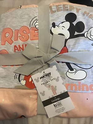 Buy Disney Mickey Mouse And Friends Pyjamas Set Ladies Uk Size Large 14-16 • 1.70£