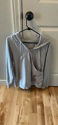 Buy Soft GRAY Wrap-Front HOODIE XL • 9.72£