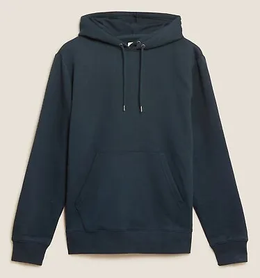 Buy Mens M&S Hoodies Pure Cotton Sizes S - 3XL EXPRESS DELIVERY OPTION • 11.99£