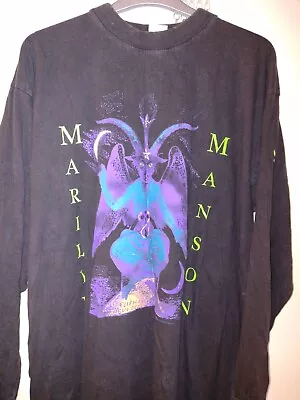 Buy Marilyn Manson Vintage Tshirt When I'm God Everyone Dies Long Sleeve • 41£