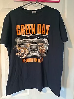 Buy Green Day Revolution Radio 2017 World Tour  T-Shirt Merch L LARGE Black • 10£