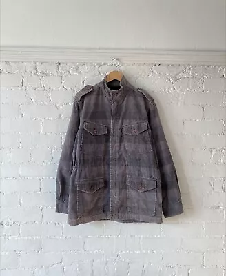 Buy Stüssy Cord M65 Military Style Jacket In Grey Check • 49£