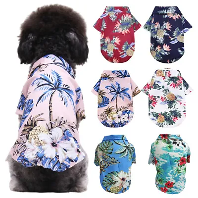 Buy Pet Dog Jacket T-shirt Jumper Sweater Summer Beach Clothes Puppy Vest Outfit💕 • 3.46£