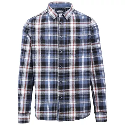 Buy Trespass Mens Zalah Checked Flannel Shirt TP5845 • 26.69£