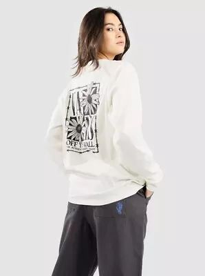 Buy Vans Womens Grunge Daisy Graphic LS T-Shirt / Off White / RRP £50 • 18£