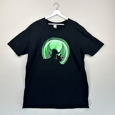 Buy Gildan Baby Yoda T Shirt Mens XL Black Star Wars 100% Cotton Graphic Print • 11.99£