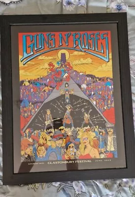 Buy Guns N Roses Glastonbury 2023 Lithograph 66 Of 150 Limited Edition Merch Poster • 1,300£