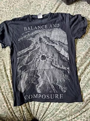 Buy Balance And Composure Tshirt Mens S Punk Hxc Emo Grunge • 12£