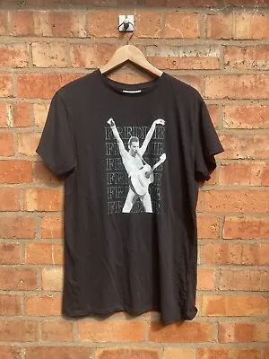 Buy Official Freddie Mercury Merch Black Print T-Shirt Size 10 • 20£