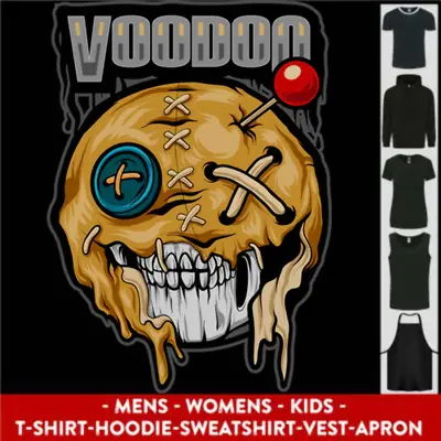 Buy Voodoo Doll Skull Evil Spirits Dark Magic Halloween Mens Womens Kids Unisex • 26.99£