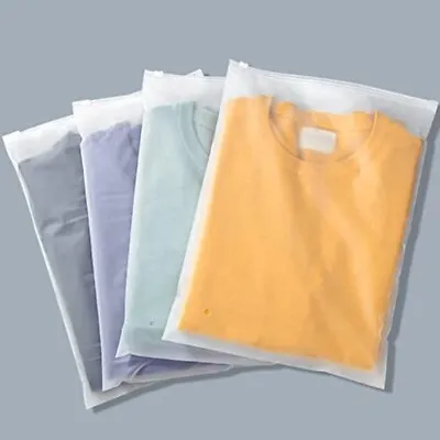 Buy Storage Plastic Bag Zipper Pockets Clothing T-Shirt Packaging • 16.90£