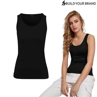 Buy Women's Merch Top BY089 - Sleeveless Basic Plain Summer Fashion Vest • 9.89£