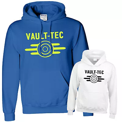 Buy Vault-Tec Mens Hoodie Retro Cool Gamer Comic Arcade Fallout Gaming Unisex Hooded • 20.49£
