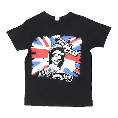Buy Sex Pistols God Save The Queen Mens Black Tshirt | Vintage 90s Punk Rock Band • 45£