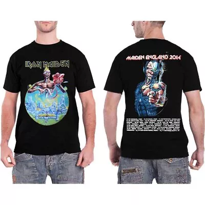 Buy Iron Maiden England 2014 Tour Official Tee T-Shirt Mens Unisex • 18.27£