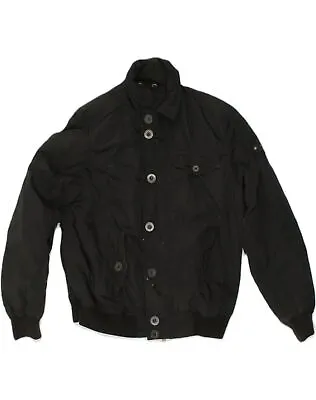 Buy CHAMPION Mens Bomber Jacket UK 40 Large Black Cotton AZ07 • 15.56£