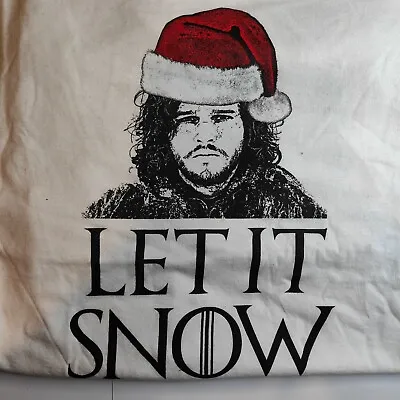 Buy Let It Snow - Jon Snow GOT Inspired T-Shirt Mens Large FOTL 100% Cotton • 10£